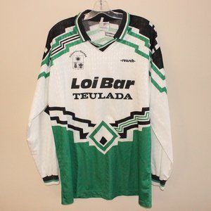 3/$188- matchworn? POLISPORTIVA TEULADA #8 Reusch football shirt soccer Sardinia